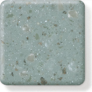 blue pebble corian