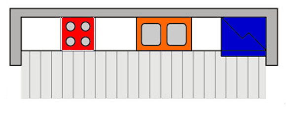 прямолинейная планировка кухни